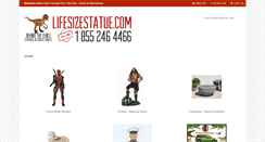 Desktop Screenshot of lifesizestatue.com