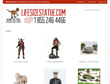 Tablet Screenshot of lifesizestatue.com